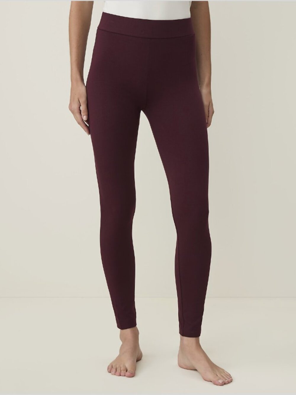 NWT Ann Taylor Classic Easy Fit Legging in Plum/Burgundy/Berry – Size XS